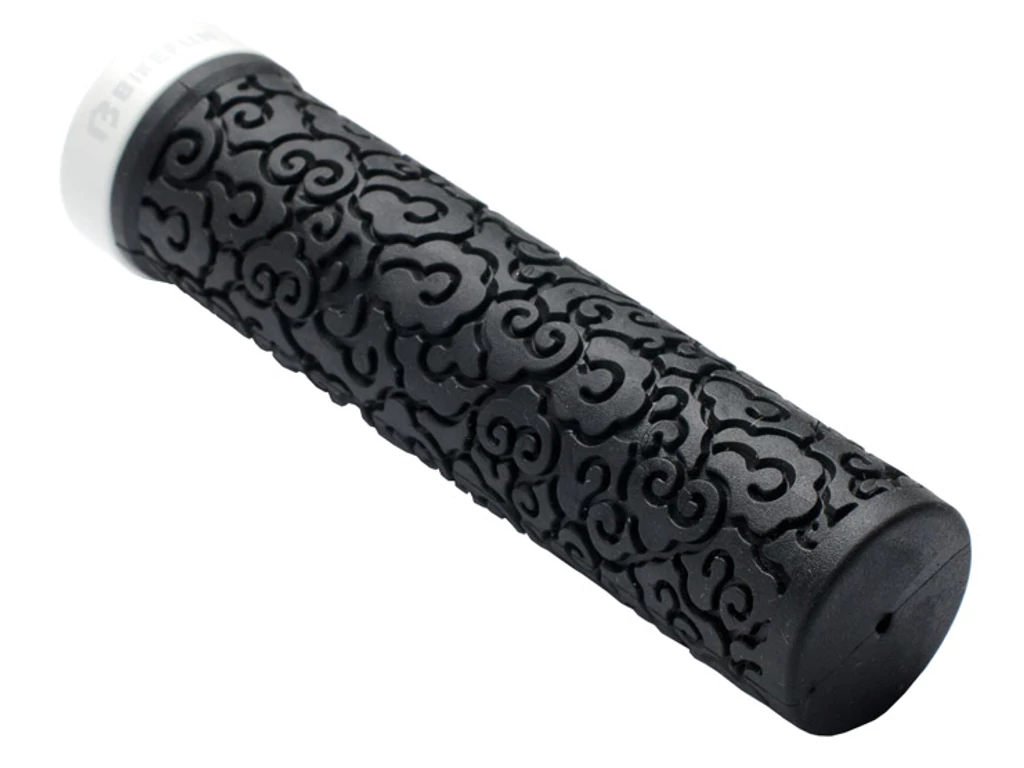 BIKEFUN Comp Lock On markolat, 132mm, fekete/fehér