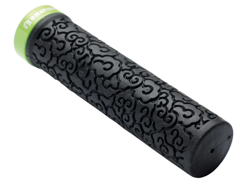 BIKEFUN Comp Lock On markolat, 132mm, fekete/zöld