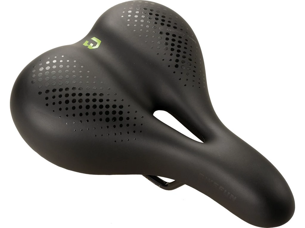 BIKEFUN Ravenna Comfort Memory Foam trekking nyereg, fekete