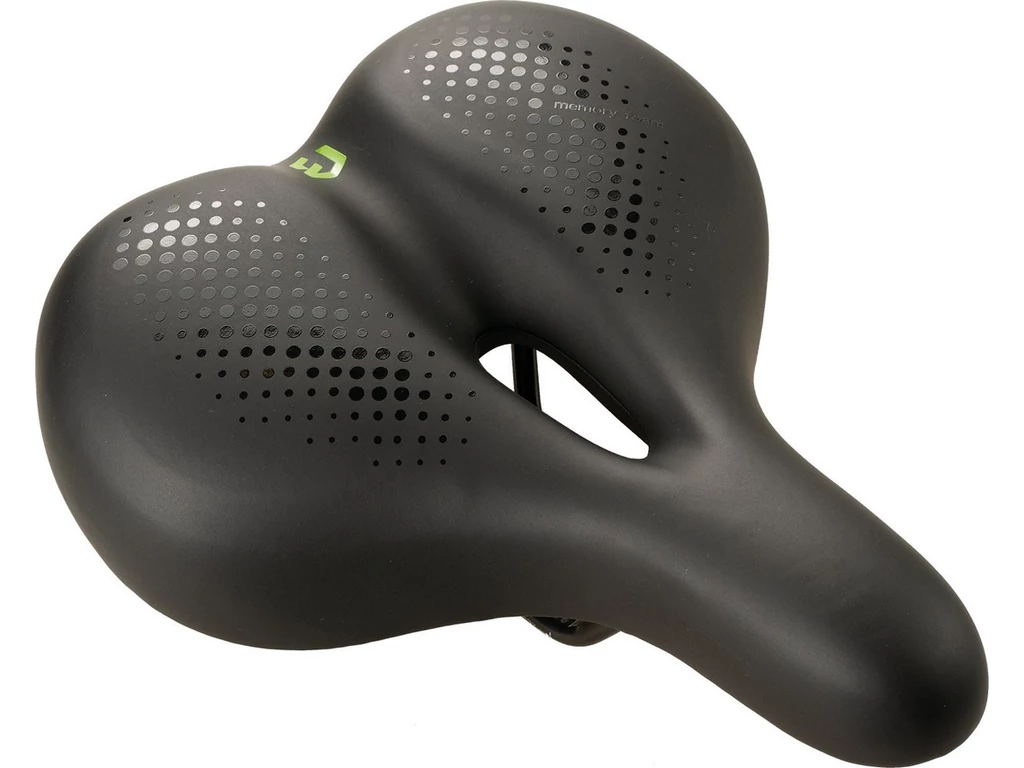 BIKEFUN Siena Comfort Memory Foam trekking nyereg, fekete