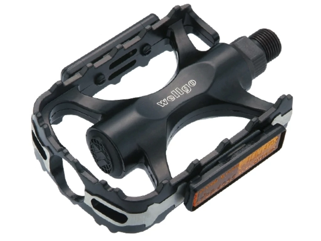 WELLGO M224GDU MTB/trekking/városi keretes pedál prizmával - alu - fekete/ezüst