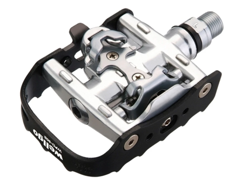WELLGO WPD-95B patent/keretes hibrid pedál - Shimano SPD komp. - alu - ipari csapágyas