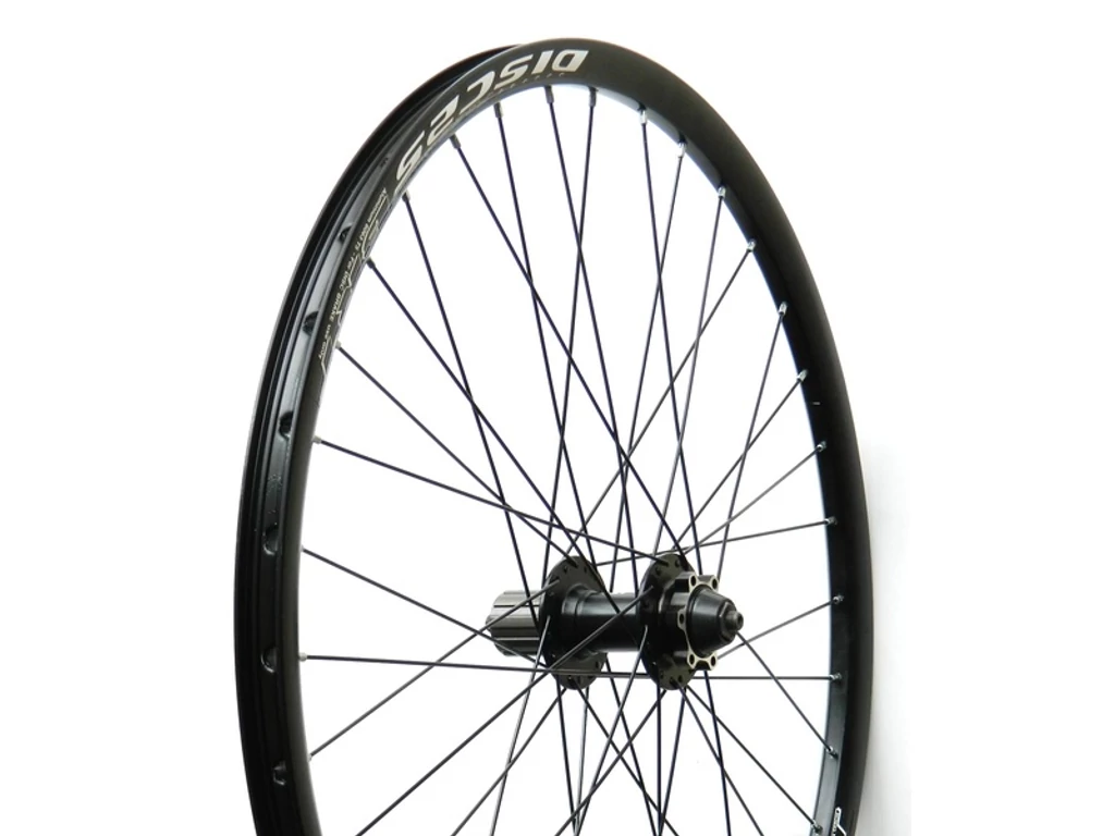 VELOTECH 700/29 DISC fűzött hátsó kerék, tárcsafékes, fekete