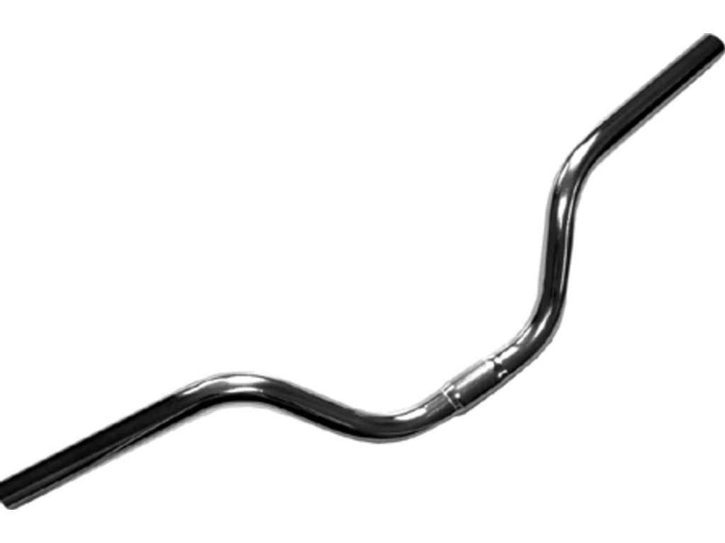 BIKETRADE hajlított kormány, 25.4x630x100mm, acél, króm