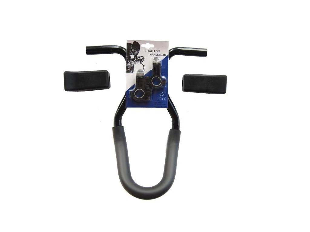 BIKETRADE triatlon kormány, 340x370mm, acél, fekete
