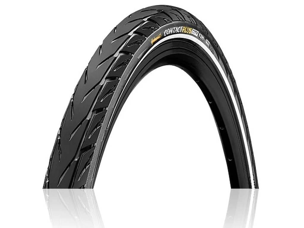 Continental Contact Plus City SL 42-622 (28x1.60) külső gumi (köpeny) - e-bike városi - kevláros - fekete/fekete - reflexcsíkos