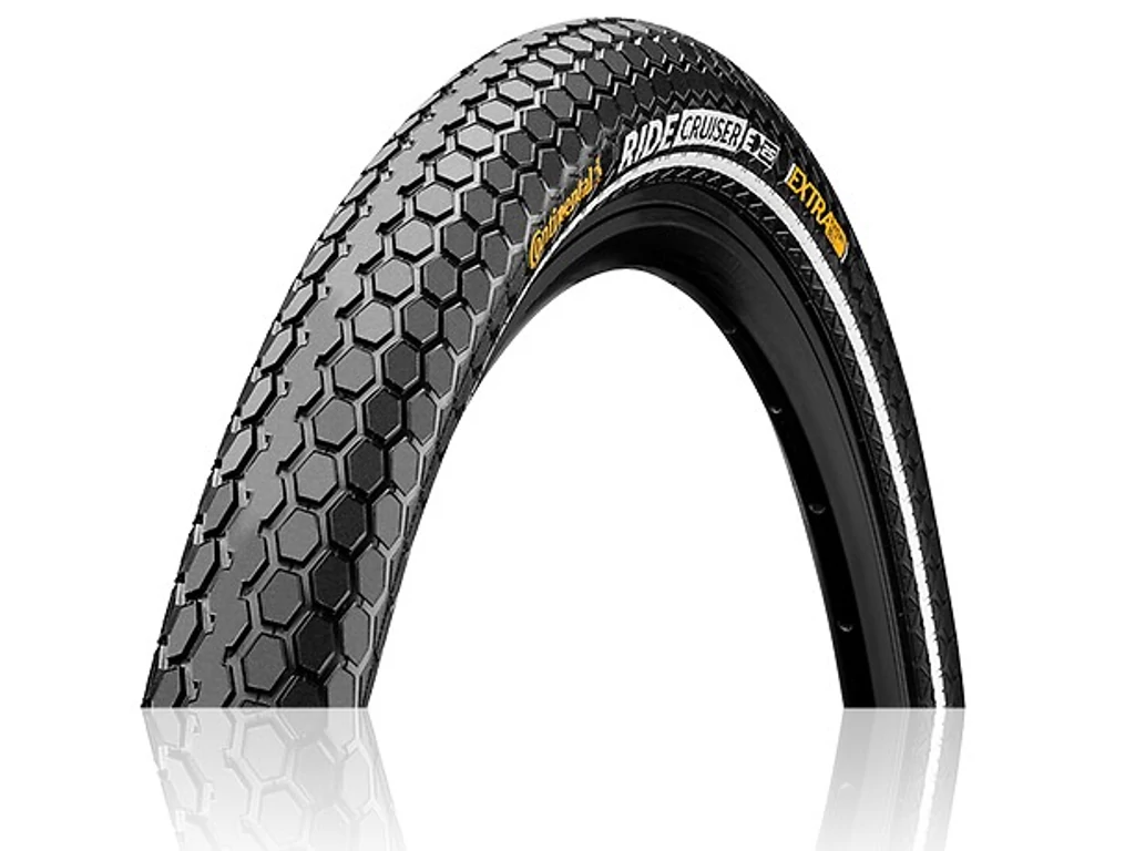 Continental Ride Cruiser 55-622 (28x2.20) külső gumi (köpeny) defektvédelemmel - fekete/fekete - reflexcsíkos
