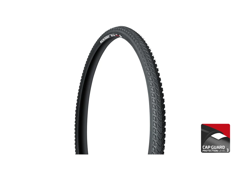 KLS Radius 700x45C / 28'' cross/trekking külső gumi (köpeny) defektvédelemmel - fekete