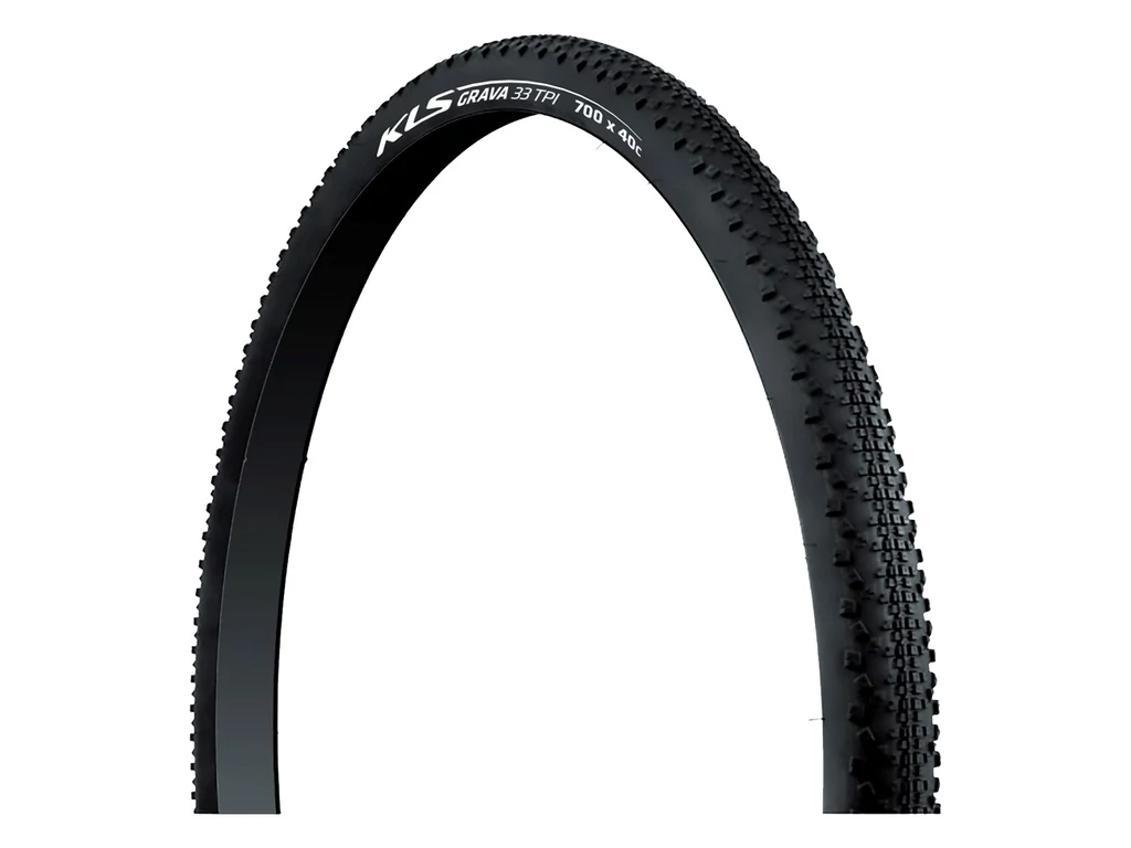 KLS Grava 700x40C 33TPI gravel külső gumi (köpeny) - fekete