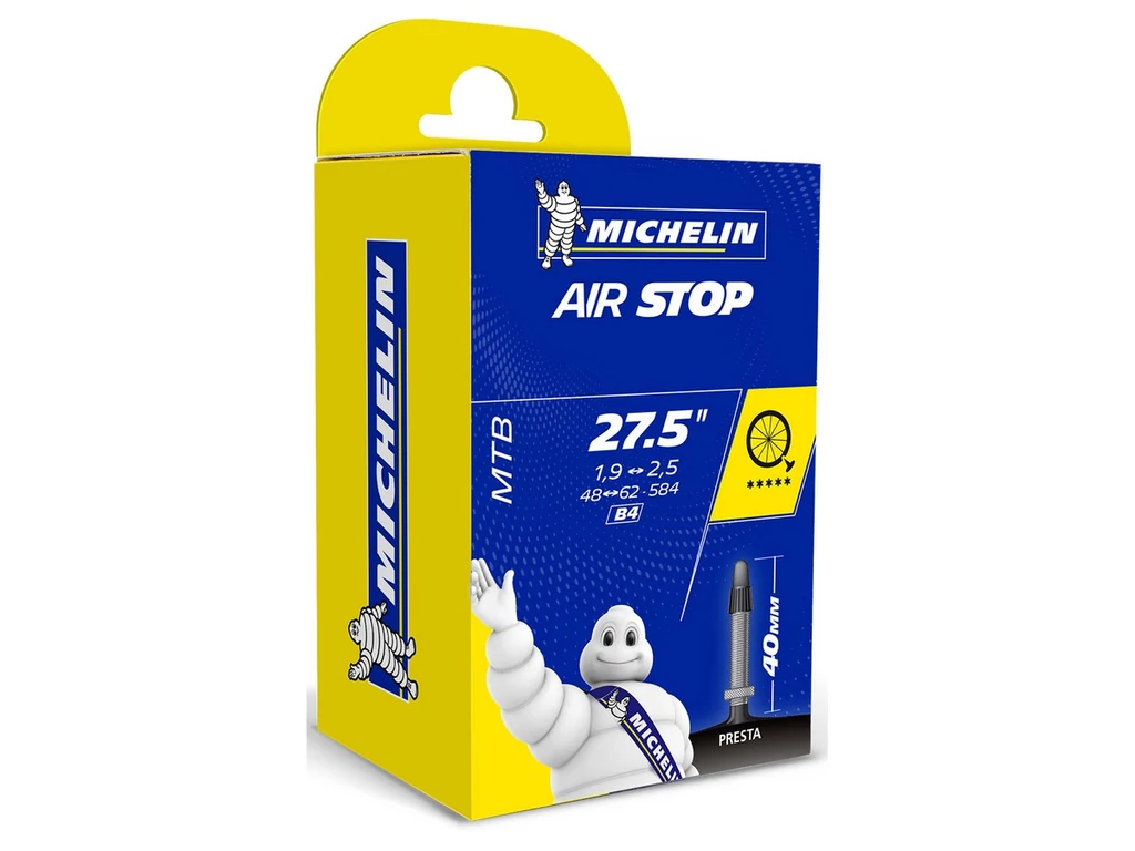 MICHELIN kerékpárbelső - B6 Air Stop MTB 27.5+ x 2.4-3.1 - FV (szingó/presta szelepes) - 40mm