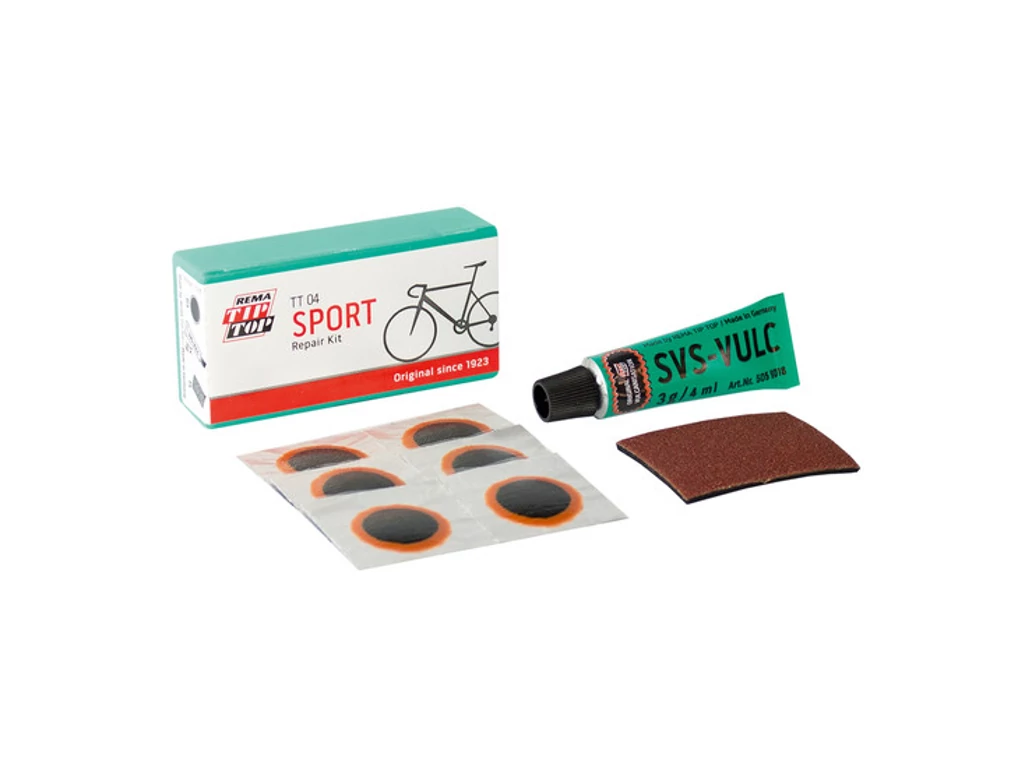 REMA Tip Top TT 03 Sport országúti gumiragasztó / defektjavító készlet, dobozos