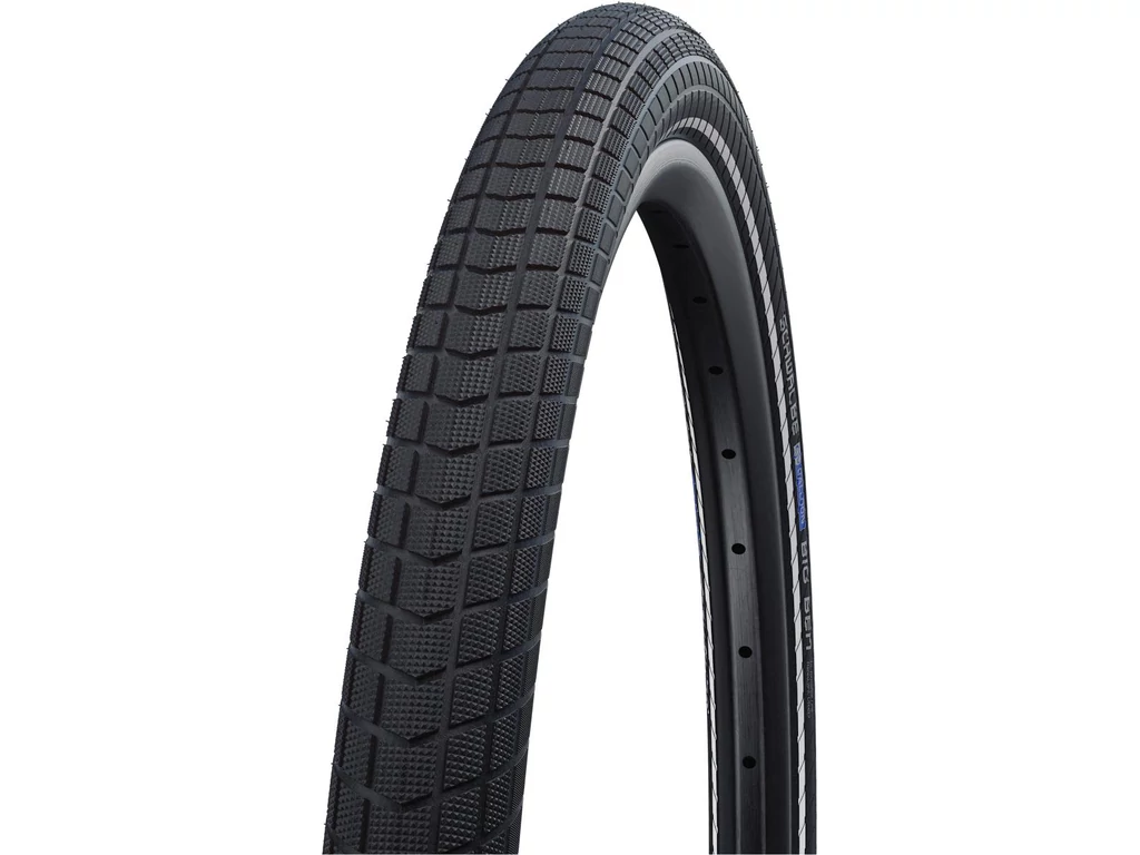 SCHWALBE Big Ben Plus 27.5x2.15 (55-584) Performance Line városi / e-bike külső gumi (köpeny) defektvédelemmel - fekete - reflexcsíkos