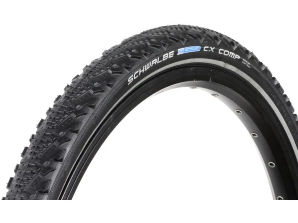 SCHWALBE CX Comp 35-622 (28x1.35, 700x35C) Active Line országúti/gravel külső gumi (köpeny) defektvédelemmel - reflexcsíkos