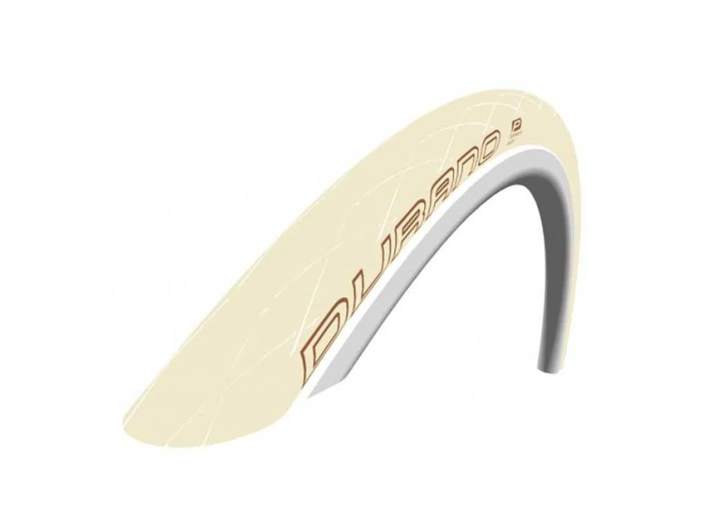 SCHWALBE Durano 25-622 (700x25C) Performance Line országúti külső gumi (köpeny) defektvédelemmel - hajtogatható - krém/krém