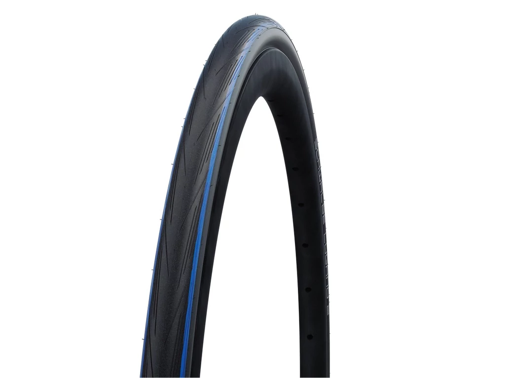 SCHWALBE Lugano 25-622 (700x25C) Active Line országúti külső gumi (köpeny) defektvédelemmel - fekete/kék