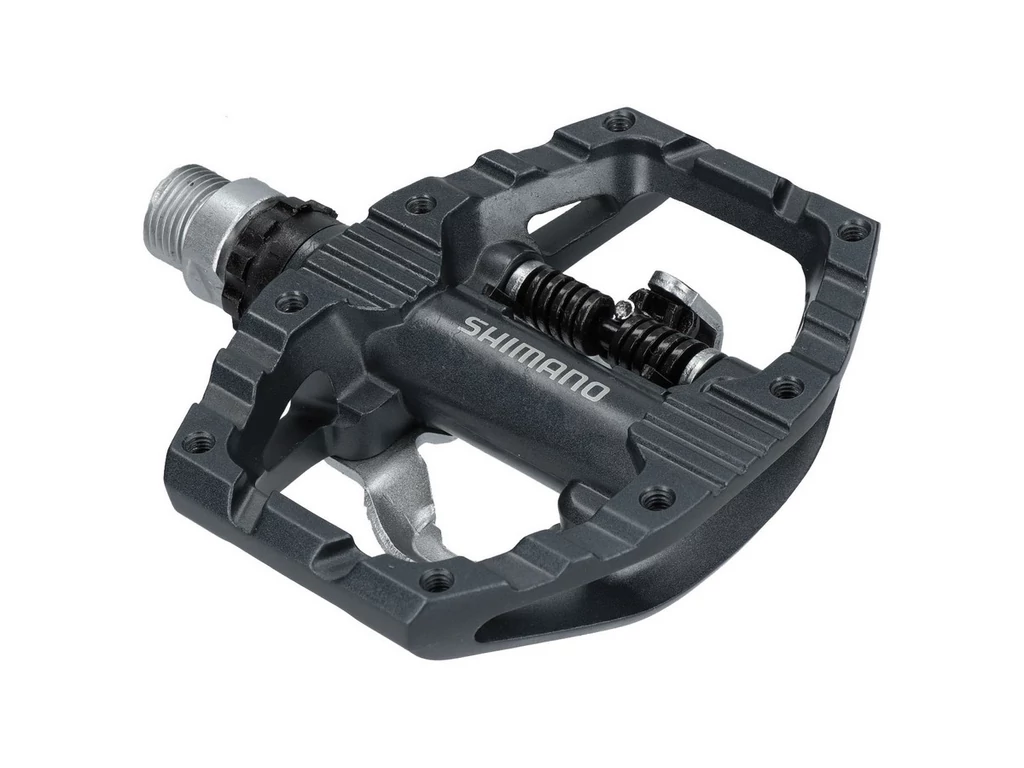 SHIMANO SPD PD-EH500 patent / taposó egyoldalas / hibrid pedál Light Action stoplival - alu - sötétszürke