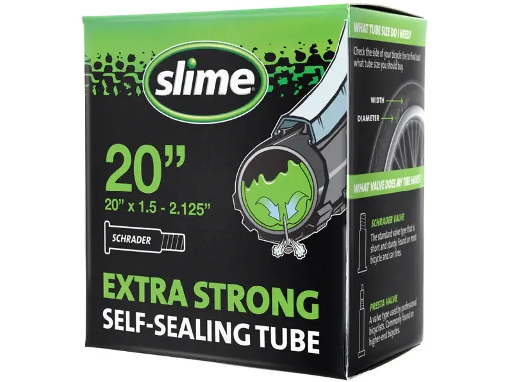 SLIME kerékpárbelső - 20x1,50-2,125 AV/SV (Schrader / autószelepes) - 40mm