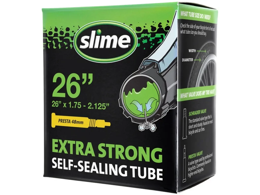 SLIME kerékpárbelső - 26x1,75-2,125 FV (preszta / szingó szelepes) - 48mm