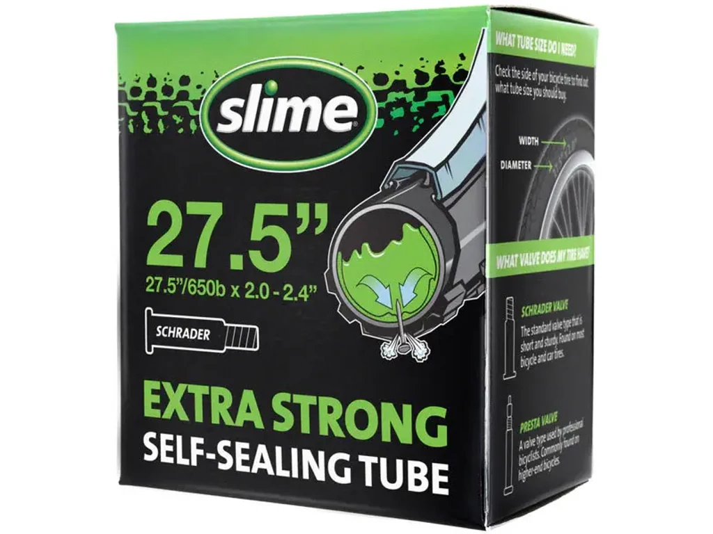 SLIME kerékpárbelső defektvédelemmel - 27.5x2.0-2.4 AV/SV (autószelepes) - 40mm