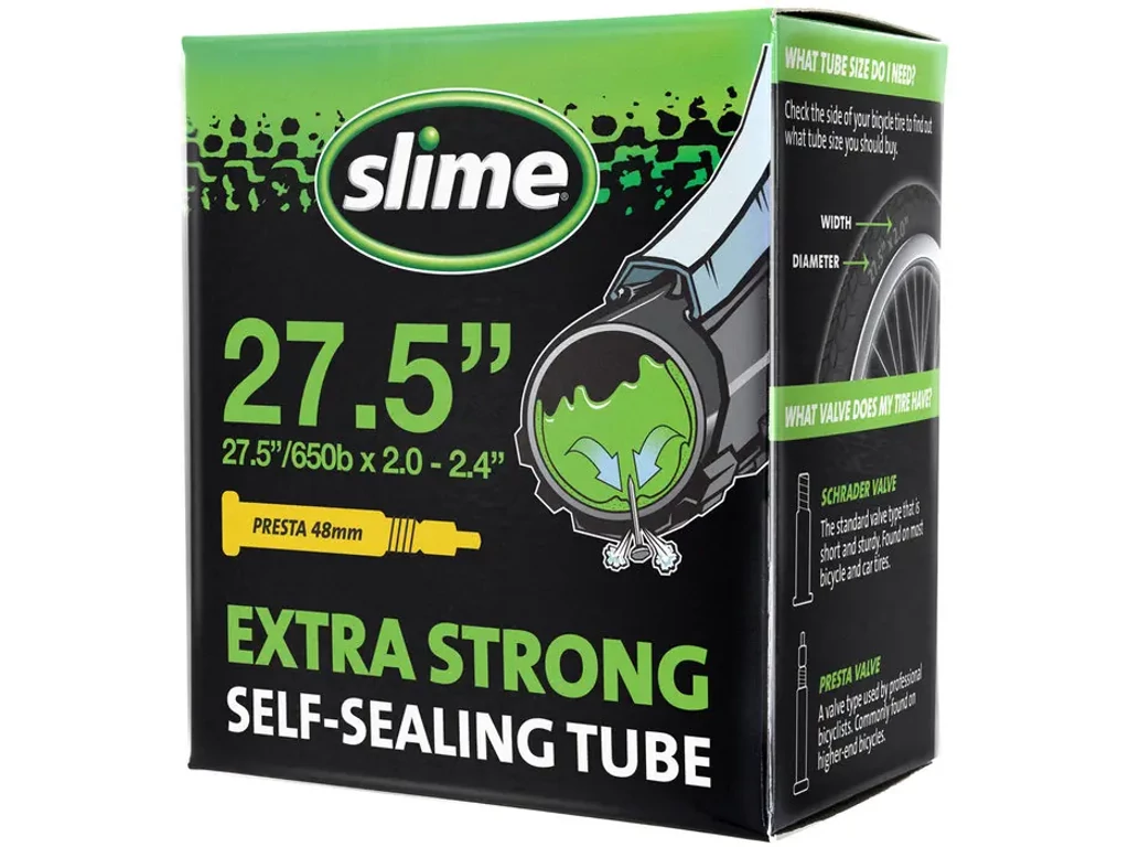 SLIME kerékpárbelső defektvédelemmel - 27.5x2.0-2.4 FV (preszta / szingó szelepes) - 48mm