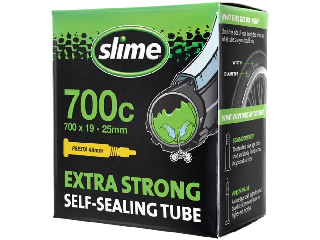 SLIME kerékpárbelső - 700x19-25 FV (preszta / szingó szelepes) - 48mm