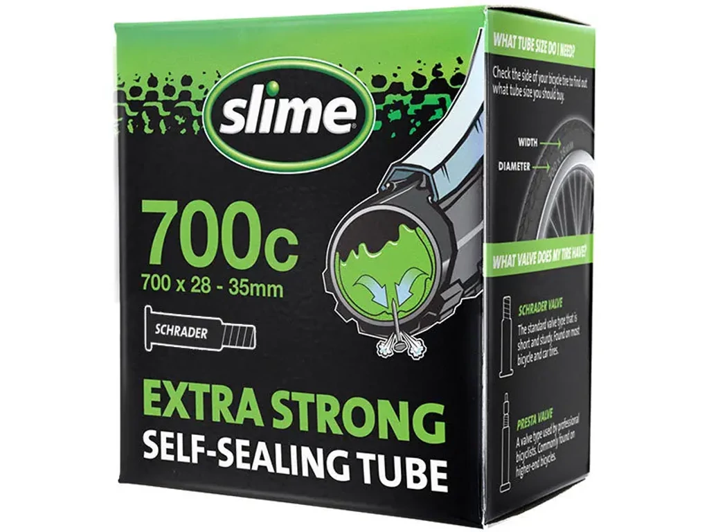 SLIME kerékpárbelső defektvédelemmel - 700x35-43C AV/SV (autószelepes) - 40mm
