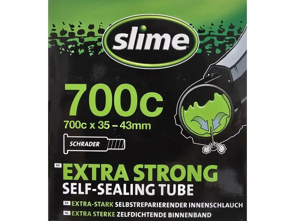 SLIME kerékpárbelső defektvédelemmel - 700x35-43C AV/SV (autószelepes) - 40mm