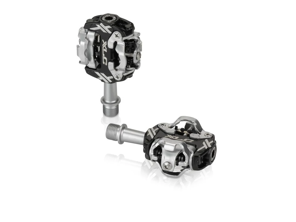 XLC PD-S17 MTB System pedál, SPD, kétoldalas, állítható nyomaték, alu, fekete/ezüst