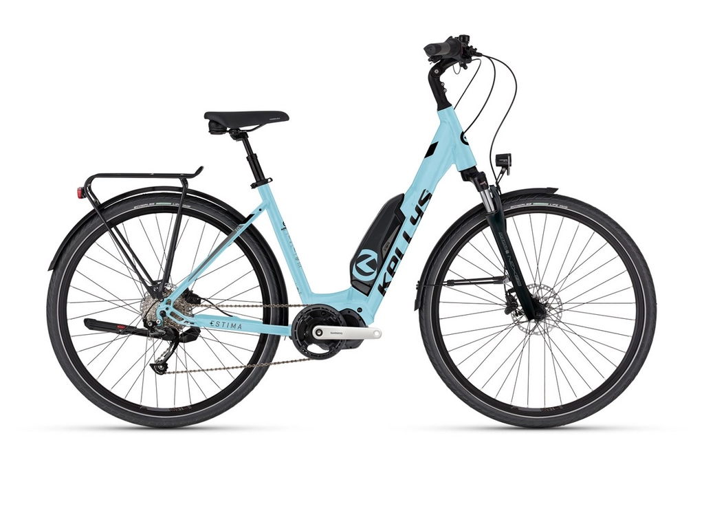 KELLYS Estima 10 SH 504Wh 28col női elektromos városi kerékpár - Sky Blue