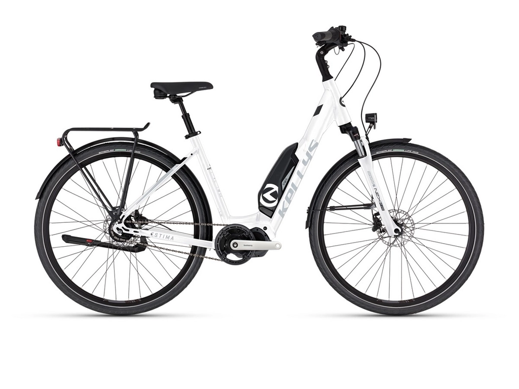 KELLYS Estima 40 SH 504Wh 28col női elektromos városi kerékpár - 8 sebességes - agyváltós - White