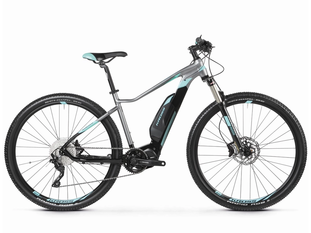 KROSS Lea Boost 1.0 SE 2020 női MTB elektromos kerékpár, black / graphite / turquoise