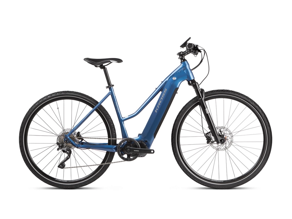 KROSS Evado Hybrid 6.0 D 28col női cross elektromos kerékpár - blue gloss