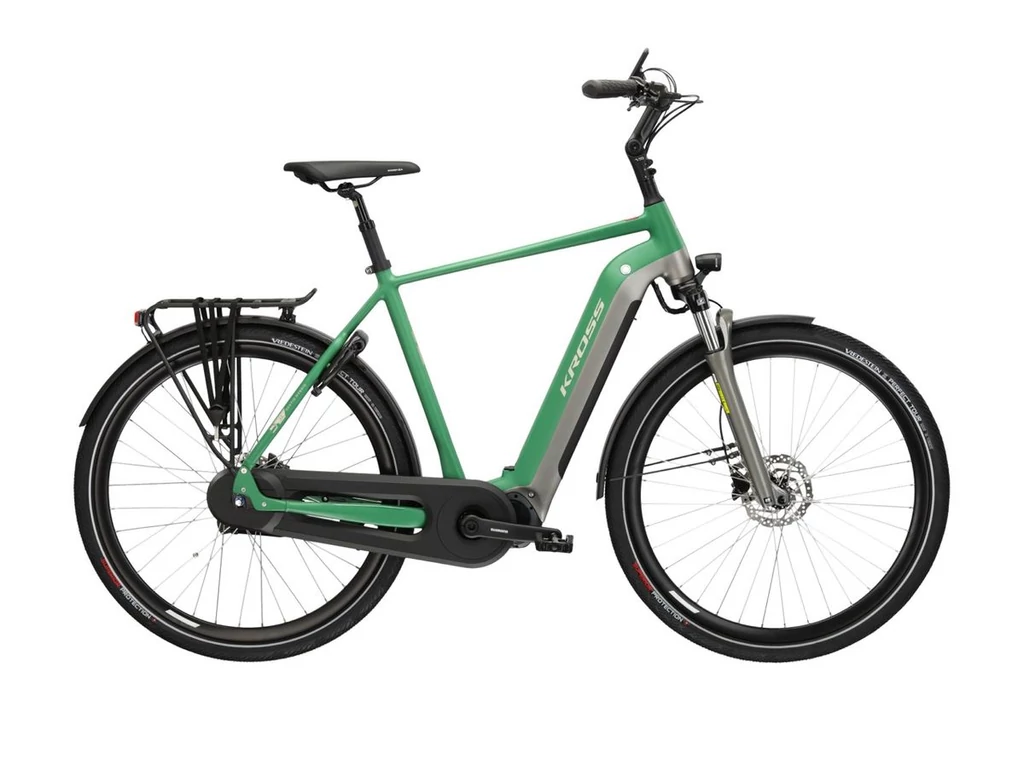 KROSS Sentio Hybrid 6.0 férfi városi elektromos kerékpár - green/gray mat