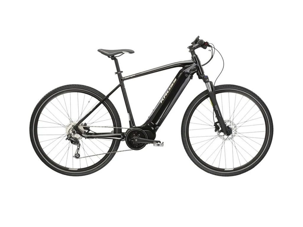 KROSS Evado Hybrid 3.0 28col férfi cross elektromos kerékpár - black/beige gloss
