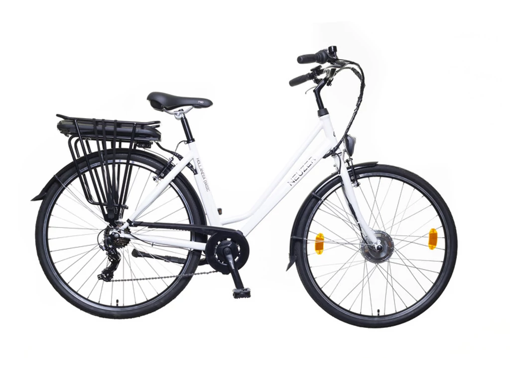 NEUZER Hollandia Basic női trekking elektromos kerékpár, acél, fehér/fekete