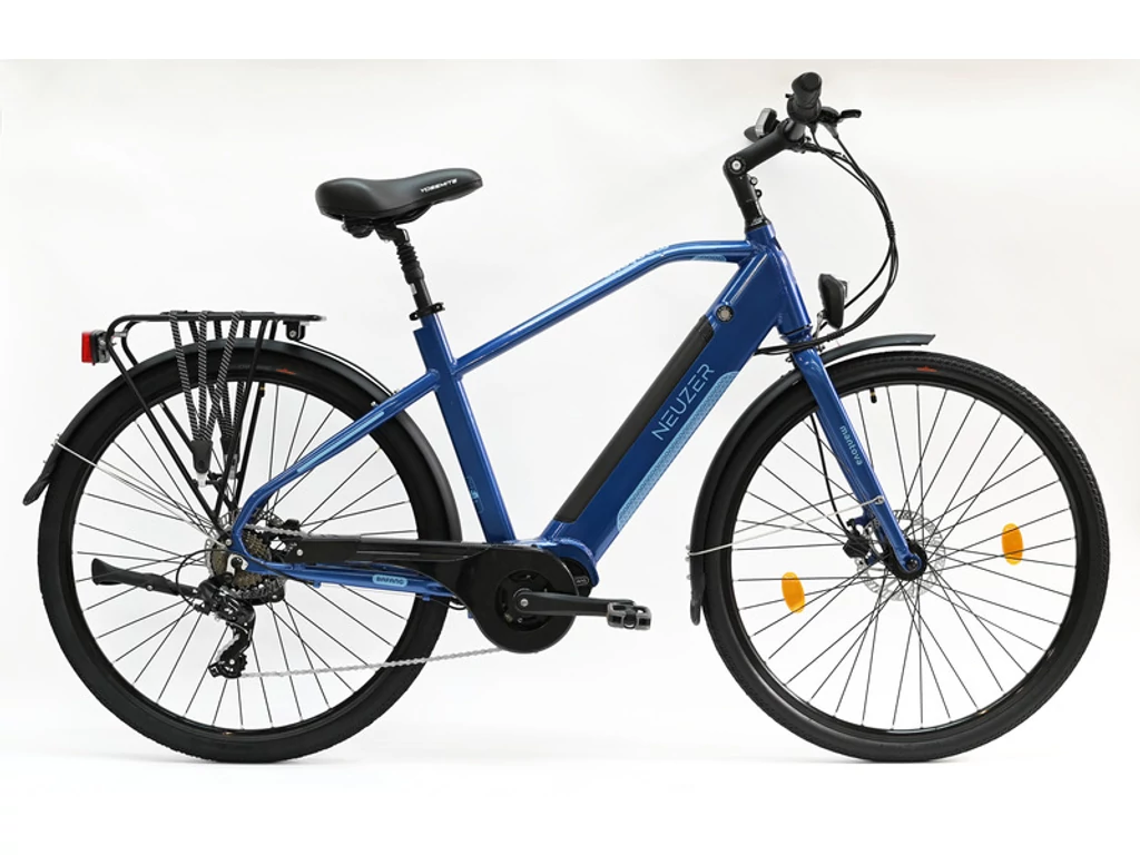 NEUZER Mantova 28&quot; férfi túra/trekking elektromos kerékpár - merevvillás - metálkék