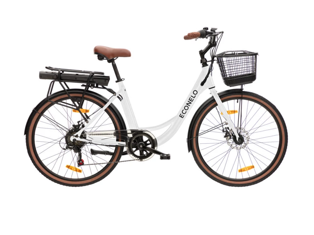 NEUZER Econelo 36V 26col női városi elektromos kerékpár - fehér