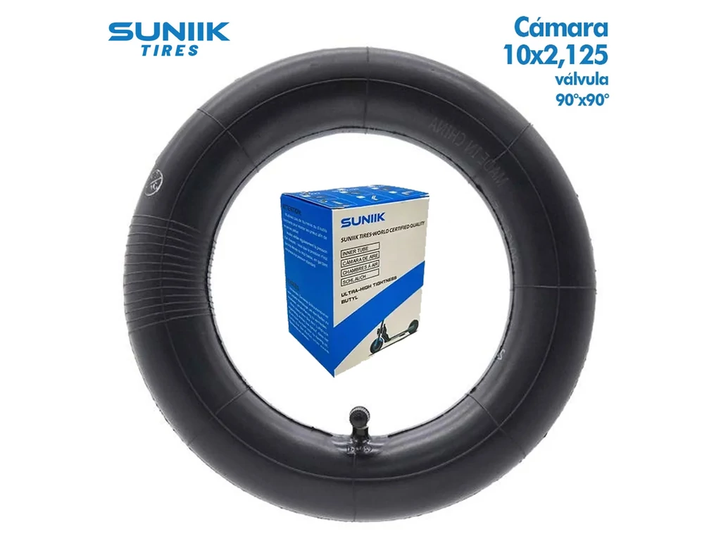 10x2.125 elektromos roller belső - 90x90 fokos (kifelé hajtott) szelep - erősített - Suniik