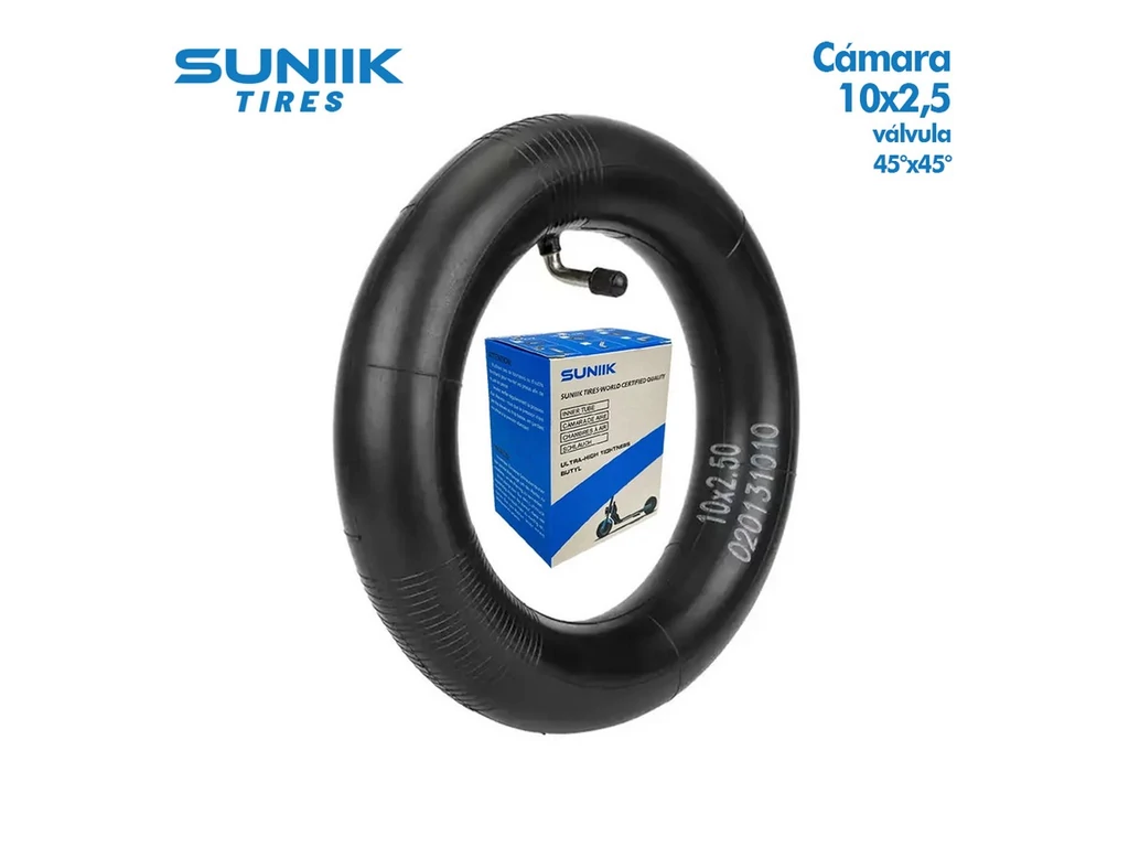 10x2.5 elektromos roller belső - 45x45 fokos szelep - erősített - Suniik