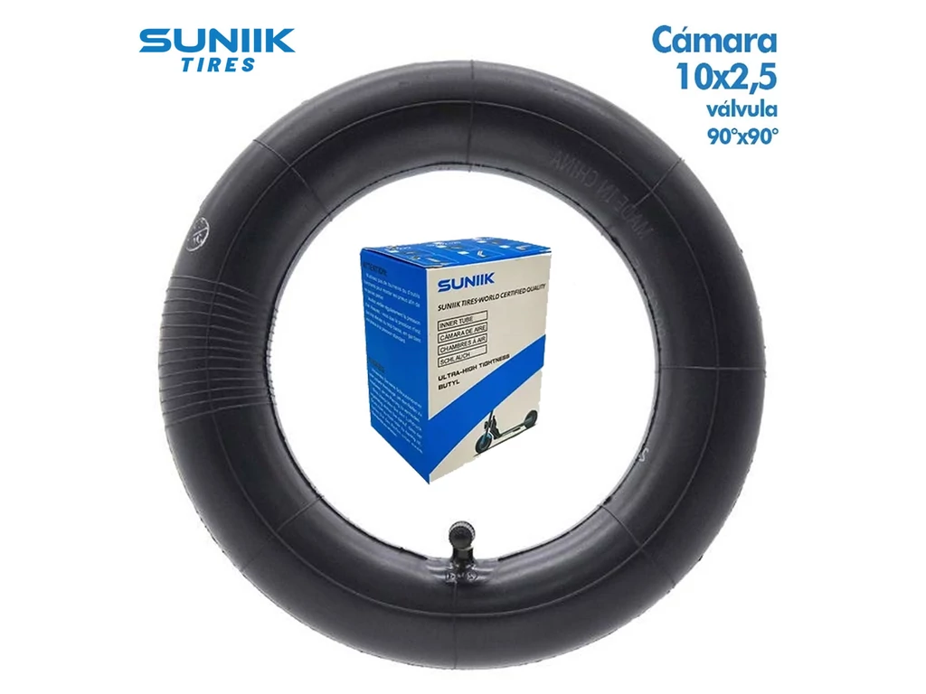 10x2.125 elektromos roller belső - 90x90 fokos (kifelé hajtott) szelep - erősített - Suniik