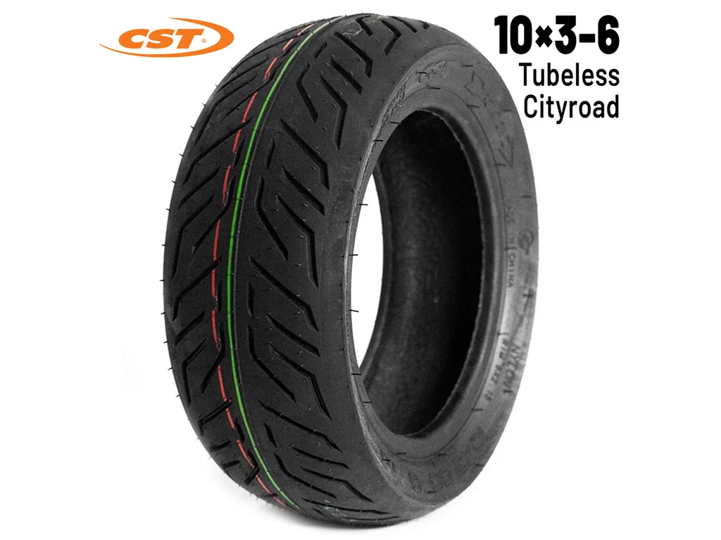 10x3.00-6 elektromos roller külső gumi - City - tubeless - szélesített - CST