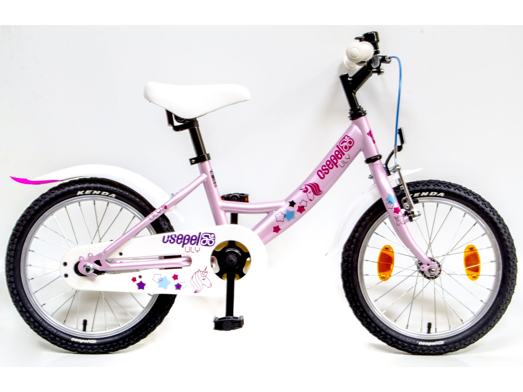 CSEPEL Lily 16 col GR 20 gyerek kerékpár - rózsaszín / unikornisos