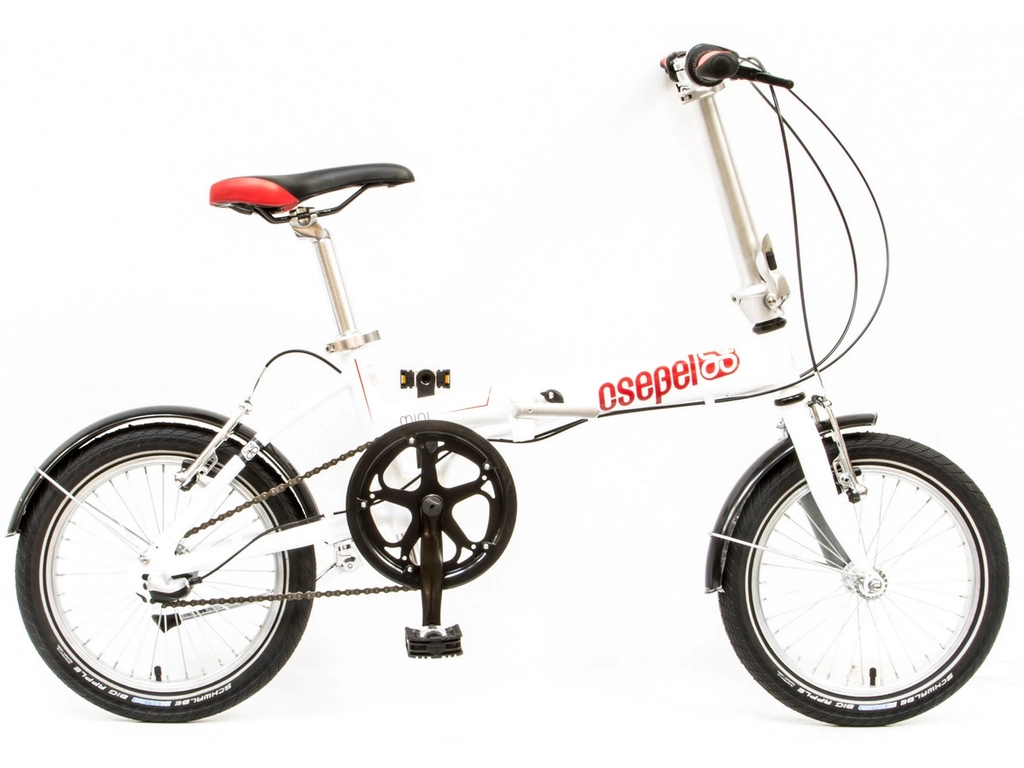 CSEPEL Mini 16 N3 2017 3 seb. agyváltós összecsukható városi kerékpár - fehér