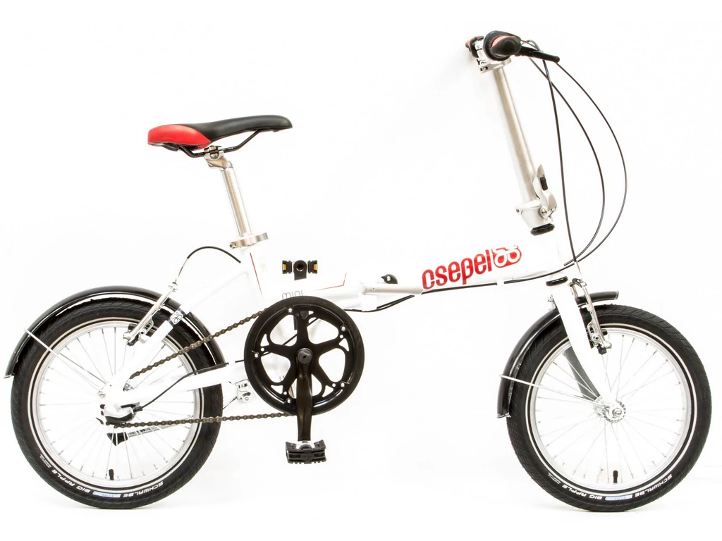 CSEPEL Mini 16 N7 2017 7 seb. agyváltós összecsukható városi kerékpár - fehér
