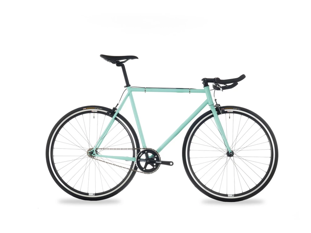 CSEPEL Royal 4* 28&quot; férfi városi fixi / single speed kerékpár, 52cm - matt türkiz