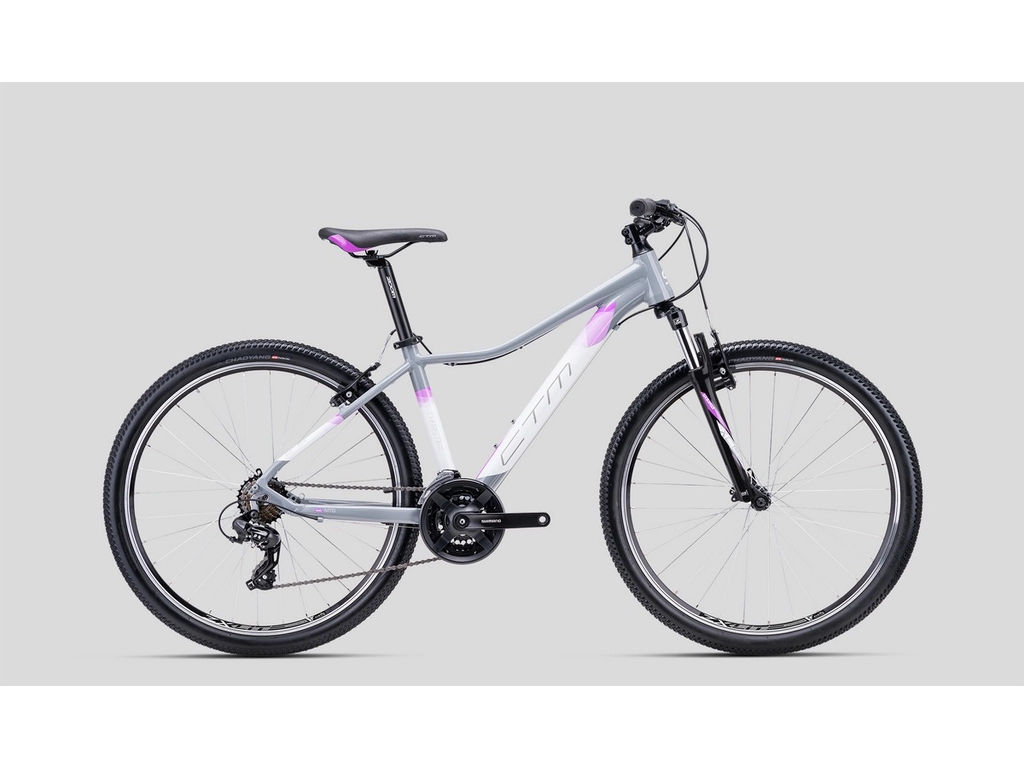 CTM Charisma 1.0 27.5" női MTB kerékpár, világosszürke / lila