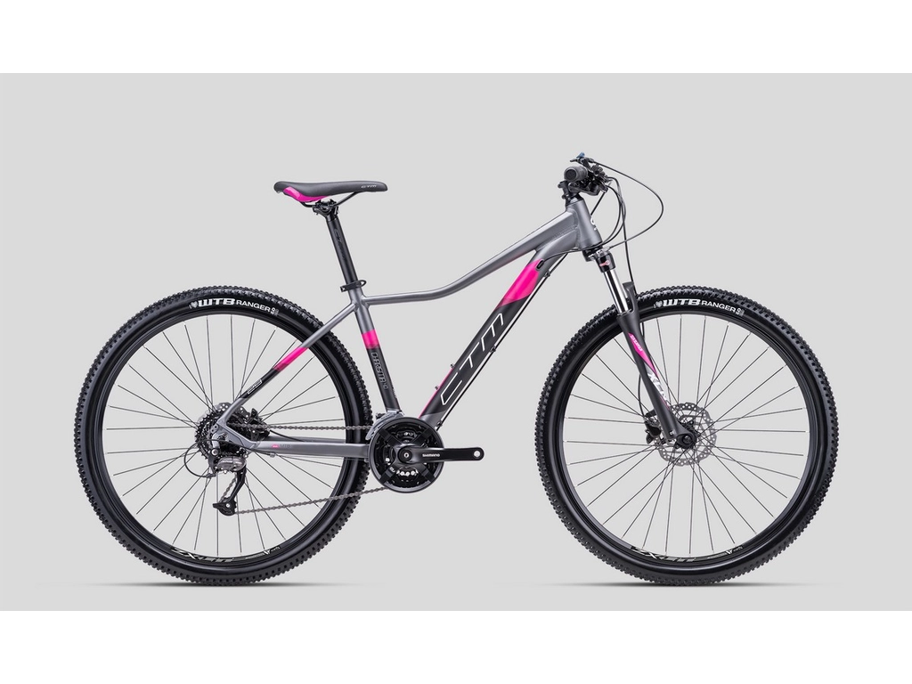 CTM Charisma 4.0 29" női MTB kerékpár, matt szürke / pink