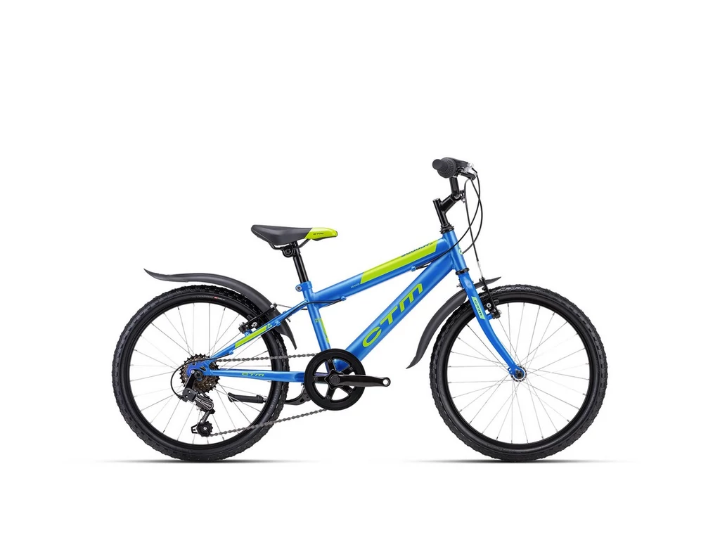 Scooby 1.0 20col MTB gyerekkerékpár - selyemfényű kék / zöld