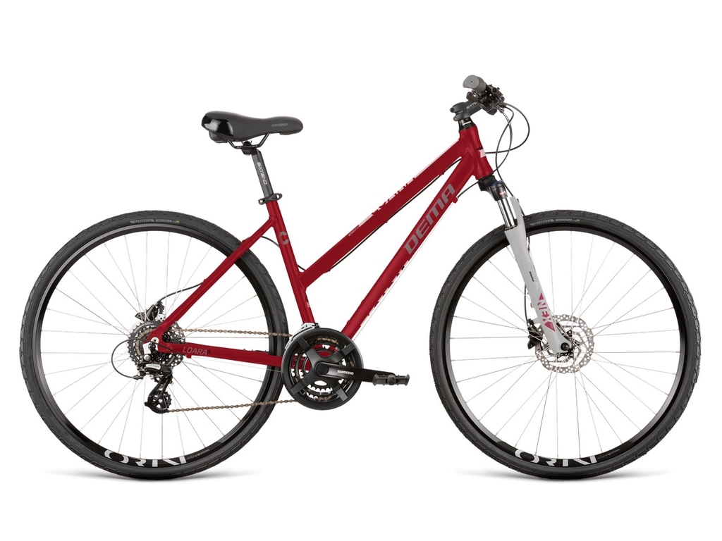DEMA Loara 5 2021 28" női cross kerékpár, blood red-white
