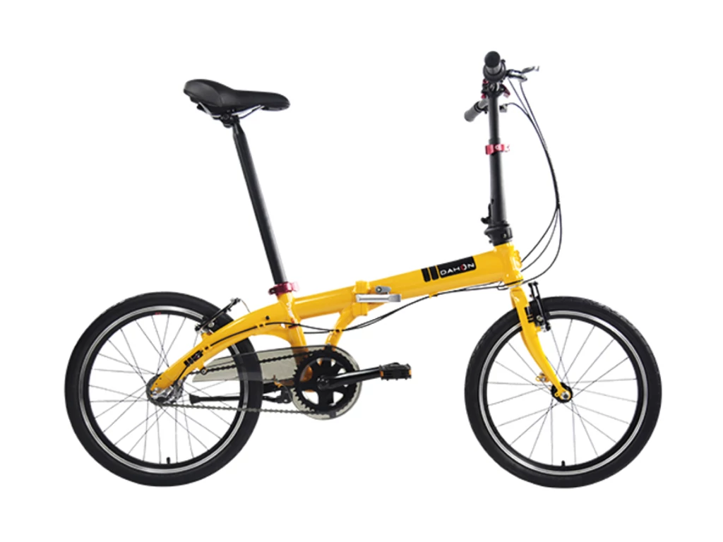Dahon Vybe i3 folding / összecsukható városi kerékpár, napsárga